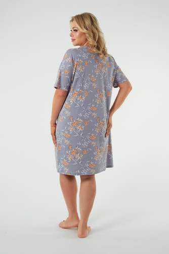 Cămașă de noapte Kasos, cu mânecă scurtă Modă italiană - print