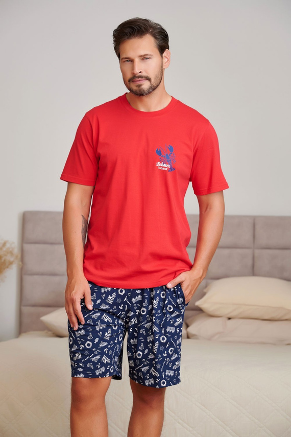 Pijamale bărbați Doctor Nap 7553 Sunny Coast din bumbac, pantaloni scurți