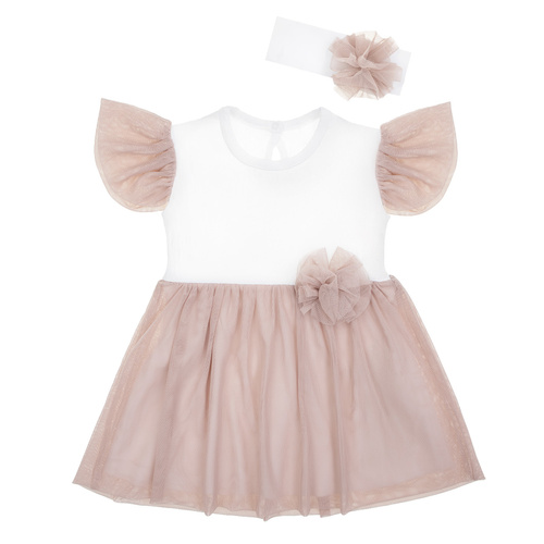 169064 Rochie cu maneca scurta si bentita Nicol