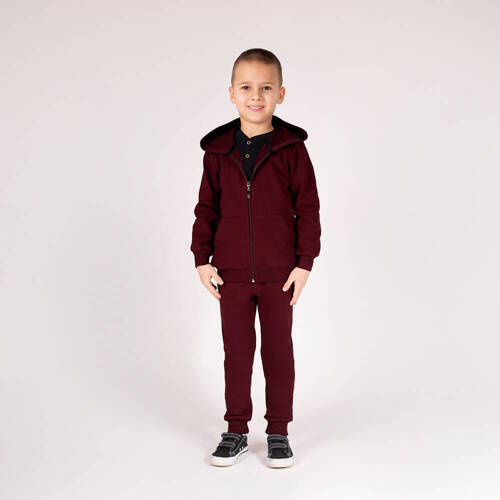 169540 Hanorac Nicol cu ​​gluga - visiniu