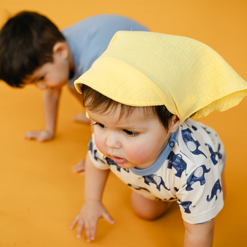 Şapcă de baseball din muselină Elephant Eevi - galbenă