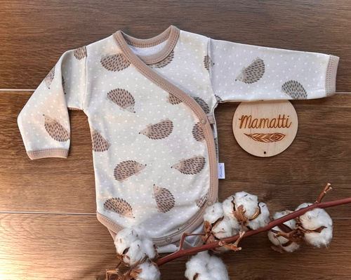 Body bebe Mamatti BD15726 arici – bumbac, maneci lungi