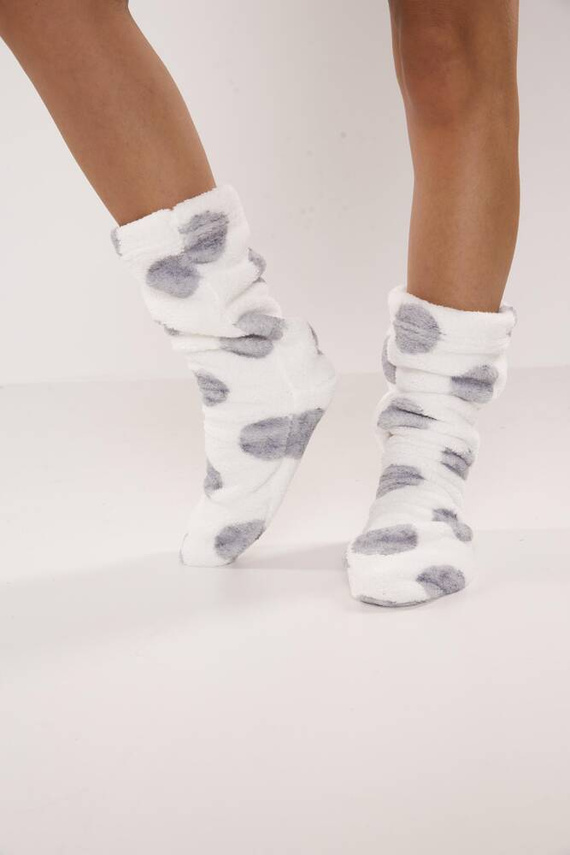 553/554 Wellsoft Smooth șosete de somn De Lafense - ecru cercuri mari