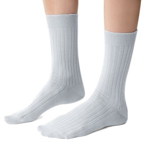 ART.130 Lână merinos naturală Șosete de damă Steven sage – în dungi, fără cusături, călduroase