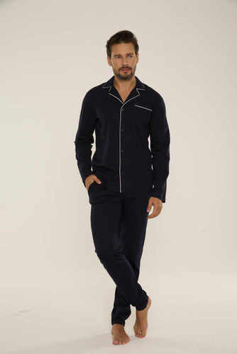 729 Norberto Pijama pentru bărbați De Lafense - albastru marin