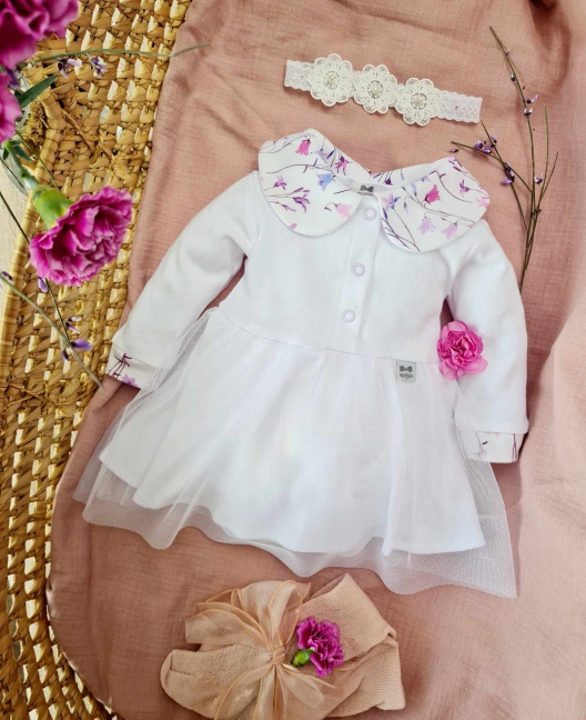 364B Rochie Calinka Marija - alb