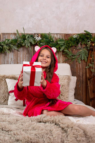 730 Halat de baie pentru copii Serena Forex - zmeură