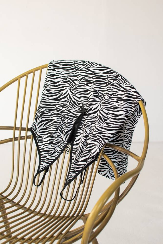 746 Savannah De Lafense cămașă de noapte - alb-negru