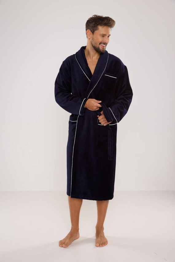 735 Manuele halat de bărbați De Lafense - albastru marin