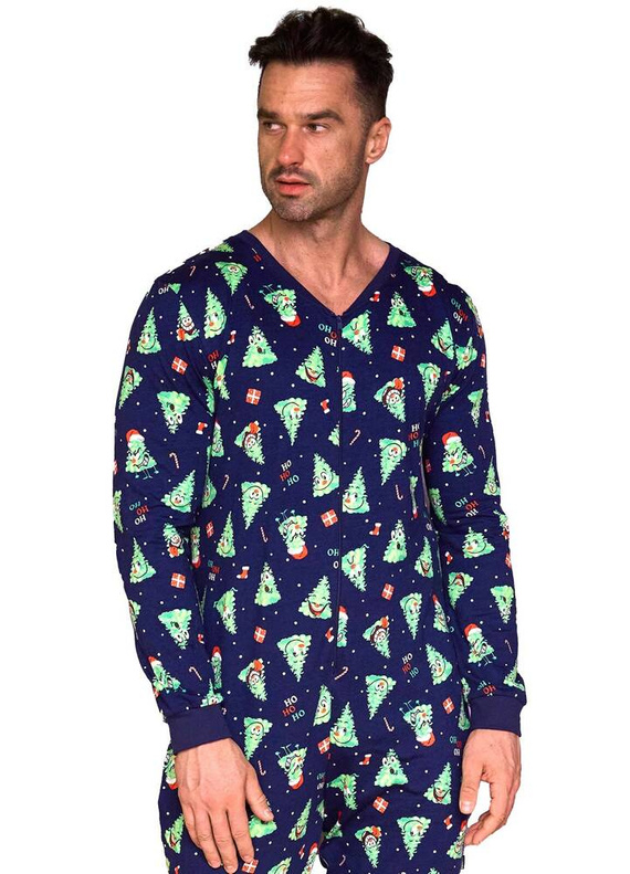 196/284 Christmas Tree 2 Cornette salopetă bărbătească, bleumarin