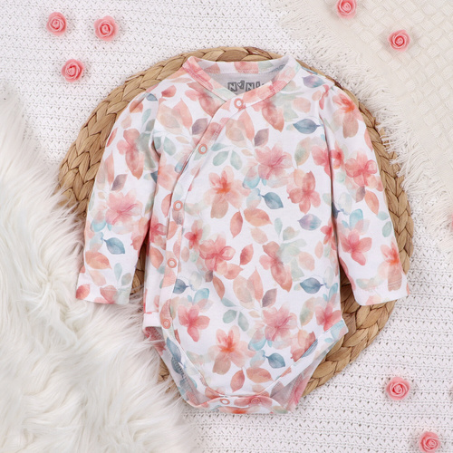 ABN-5411 Body plic Nini cu mâneci lungi Colorful Flowers