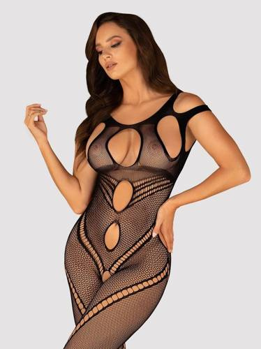 G322  Teddy Body Obsessive - czarny