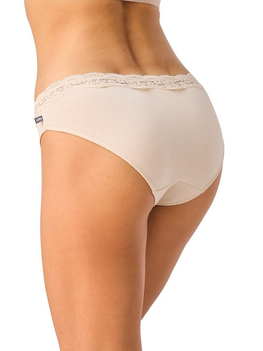 Chiloți Mini Bikini Key LPR 505 B26 A2 2-Pak din bumbac cu dantelă