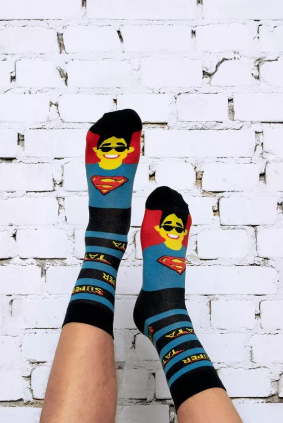 M41D Super Dad Șosete lungi Italian Fashion - albastru marin/culori