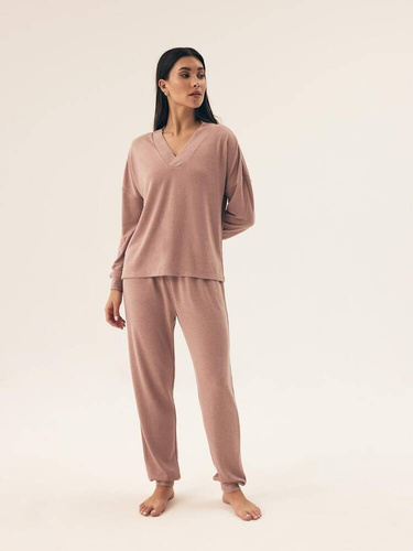 43017 Pijamale de damă Boar Henderson - dusty rose