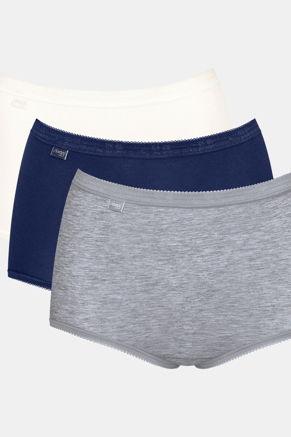 Slip dama Basic+ Maxi C3P Sloggi - V017 gri-bleumarin-ecru