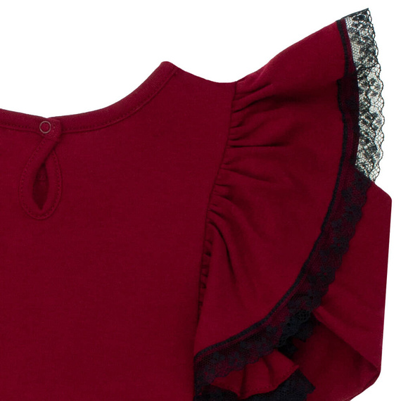 163178 Rochie pentru fete „Magia Crăciunului” Nicol - visiniu