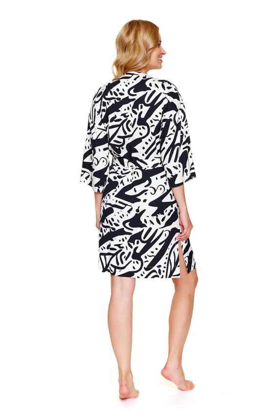 7311 Halat de baie de damă Doctor Nap La Palma – viscoză, imprimeu la modă