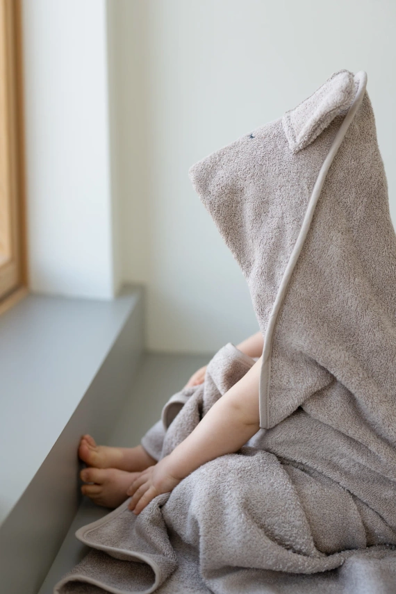 Prosop din bambus Yosoy cu urechi - gri