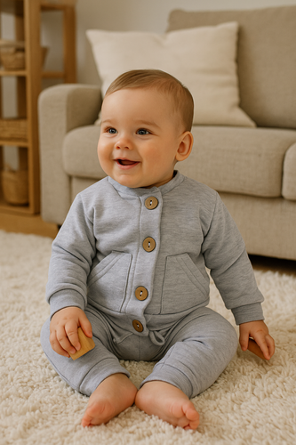 11196JM Trening pentru bebeluși "Joy Melange" Makoma, gri