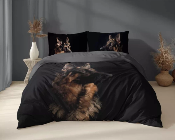 5294 A Holland Lenjerie de pat din bumbac pentru caini Sheepdog Detexpol negru