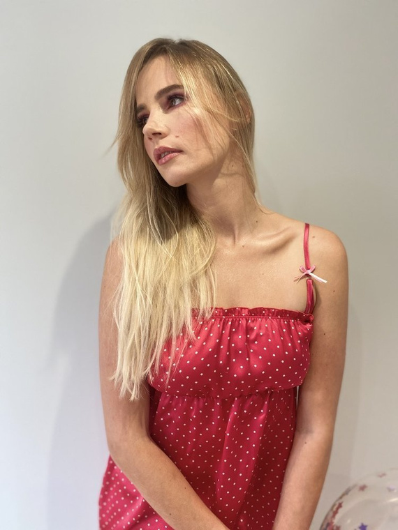 369 Cămașă de noapte Laurine - zmeură