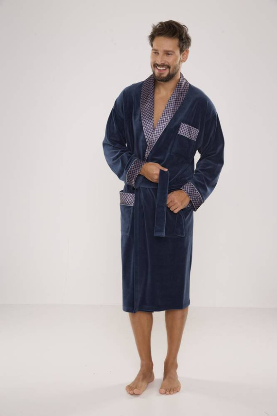 773 Bonjour halat de baie forex pentru bărbați - denim