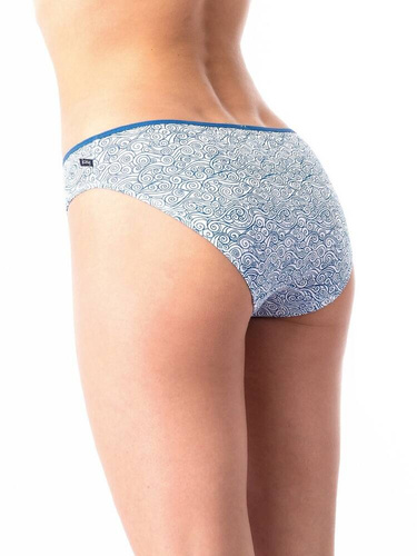 LPR 723 A'2 Slip dama pachet de 2 Key, bleumarin si alb