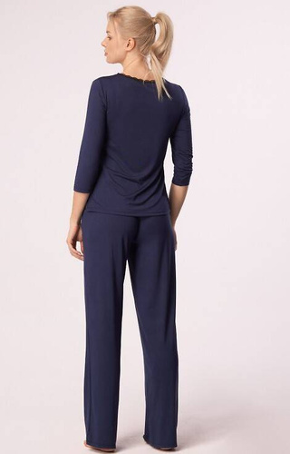 Pantaloni de pijama Margot Mix&Match Nipplex - bleumarin