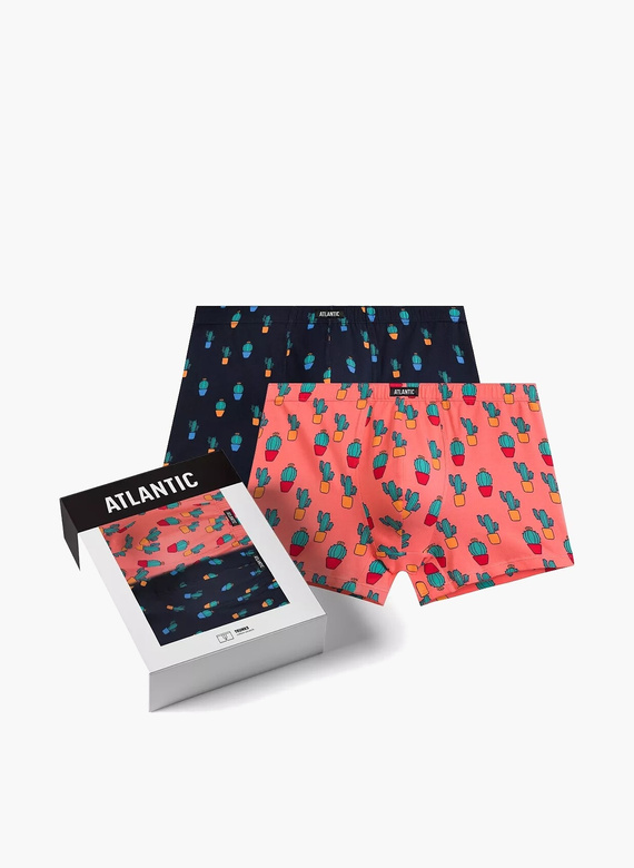 2MHH-005 Boxer bărbați Atlantic - bleumarin-coral