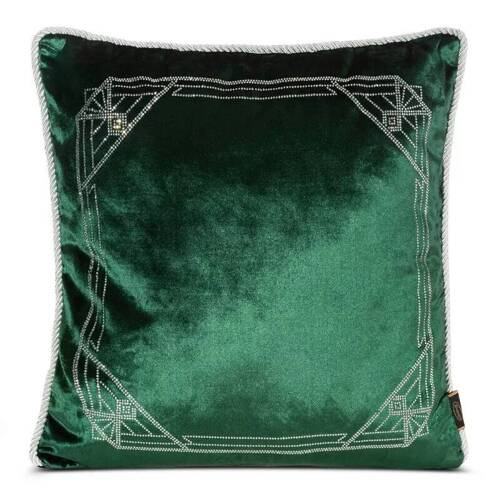 Fata de perna Royal 9 din catifea cu cristale Eurofirana verde