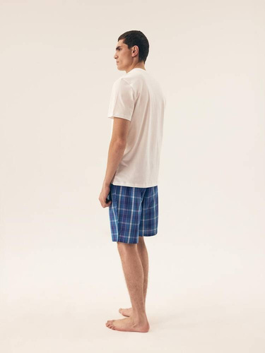 42616 Pijama Henderson premium pentru bărbați Dock - albă