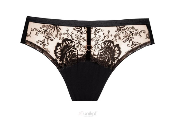 Slip dama Saskia Unique negru-bej