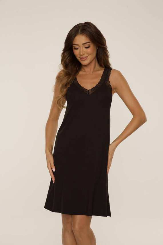 771 Cămașă de noapte Hazel De Lafense - negru