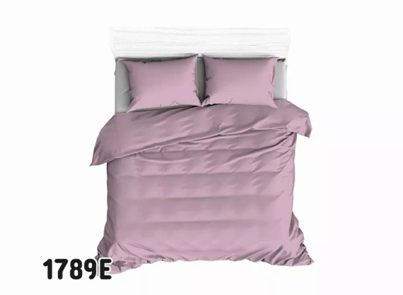 1789E Husă pilota de bumbac monocolor Karo dirty pink