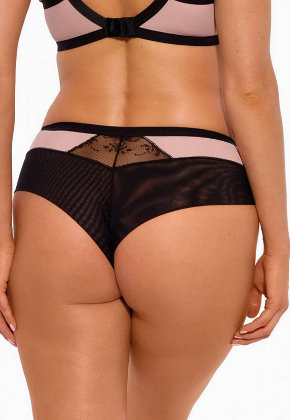 GFB 1274 Frida Chiloți brazilieni pentru femei Gaia negru-roz