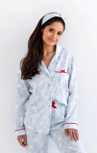 Bentiță pentru fete White Bear Kids Sensis - albastră