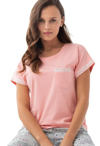 342 pijamale de dama Luna - coral