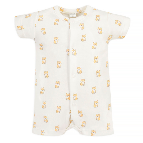 Lovely Day Rampers cu fermoar Pinocchio - câini ecru