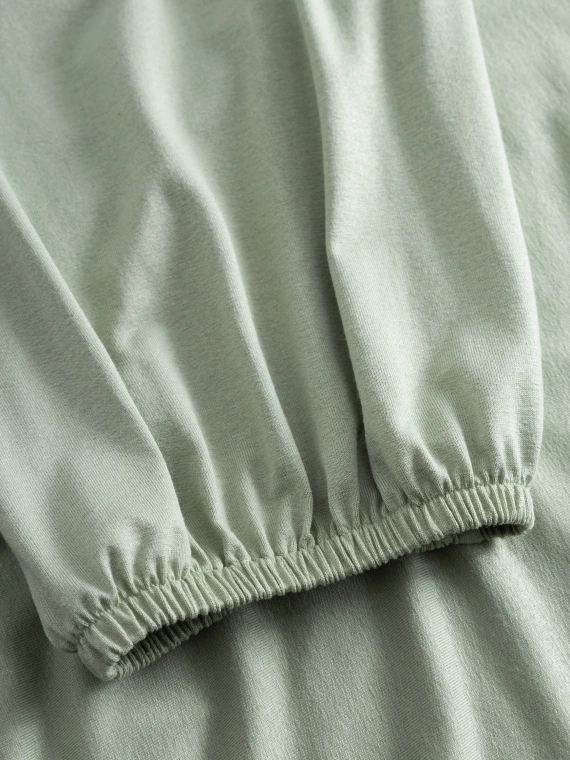 Pijamale cu fermoar Pure Harmony Momenti Per Me, mentă