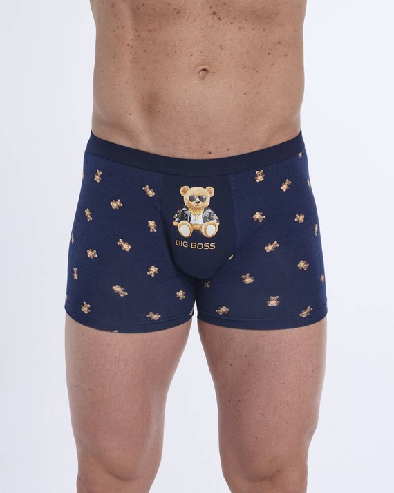 280/245 Boxer bărbați Tattoo Boss Cornette, bleumarin