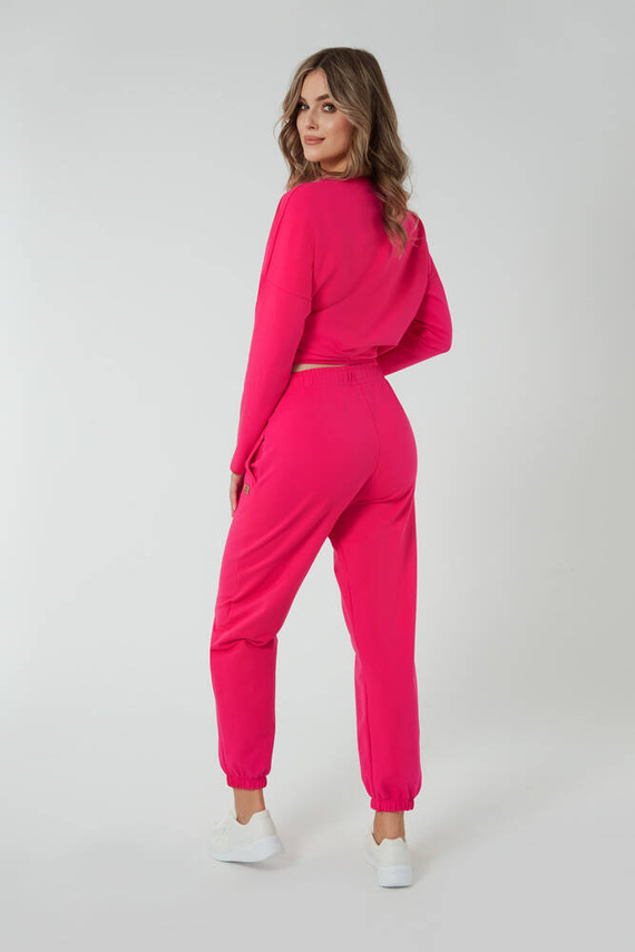 Madri Pantaloni de damă Italian Fashion - fucsia