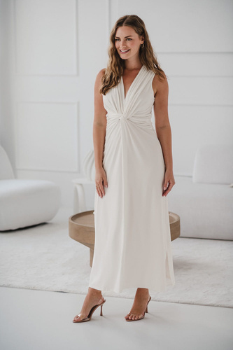 Loop maxi rochie de maternitate si alaptare Milk&Love cream