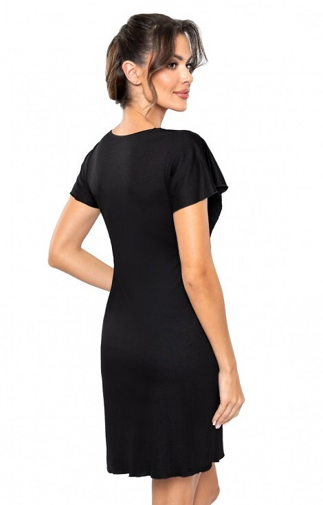 Cămașă de noapte Luiza Donna - neagră