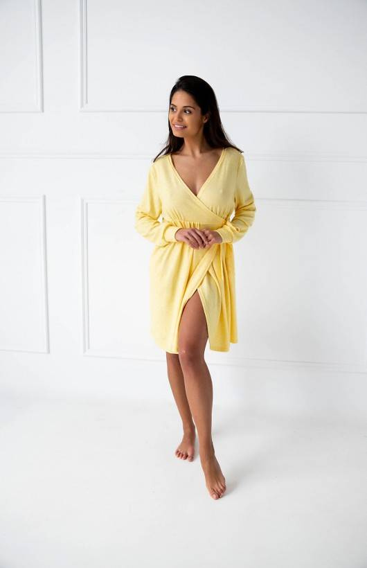 Sensis Tracy Szlafrok damski - żółty 