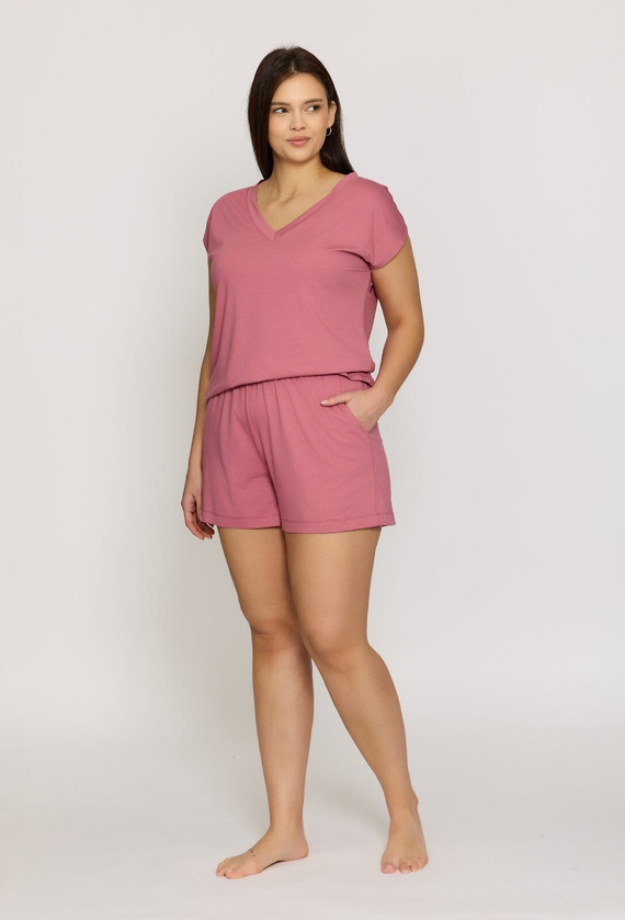 Pantaloni scurți pijama damă Mila PDI1 mefemi – viscoză, confort