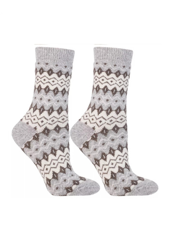 Șosete de damă Moraj CSW 800-003 - călduroase, cu model din lână