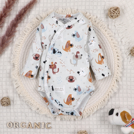 ABK-0028/PIE Psiaki – Set pentru bebeluși din bumbac organic Nini, bej