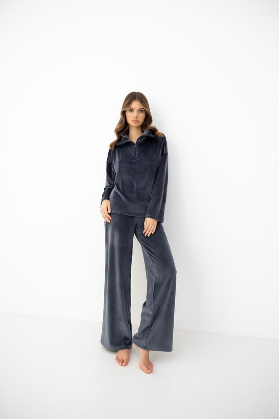 Sensis Cosima Set damă din catifea, pijama trening mint