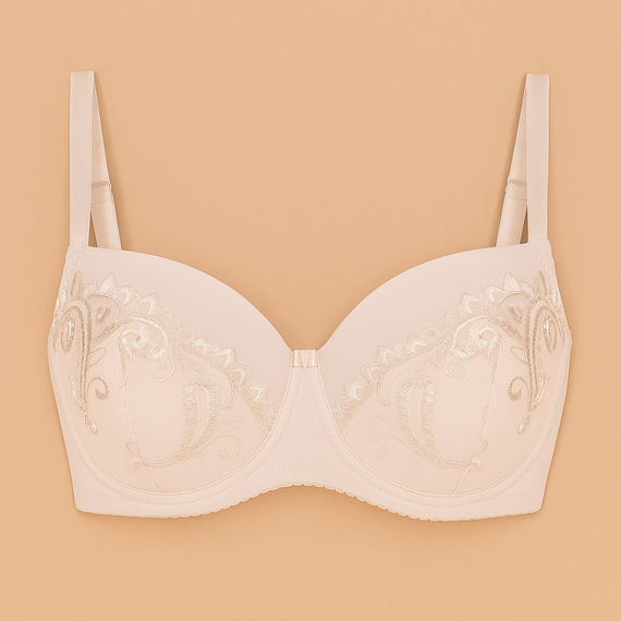 VB-474 Sutien Vena cu cupe întregi – cupe pline și dantelă Vena nude